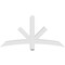 Ekena Millwork Alberta Architectural Grade PVC Gable Bracket, 60"W x 30"H x 4"D x 4"F, 12/12 Pitch GBP060X30X0404ALB00 - alternate 3
